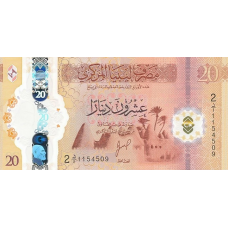 (187) ** PNew (PN87) Libya - 20 Dinars (ND (2025))